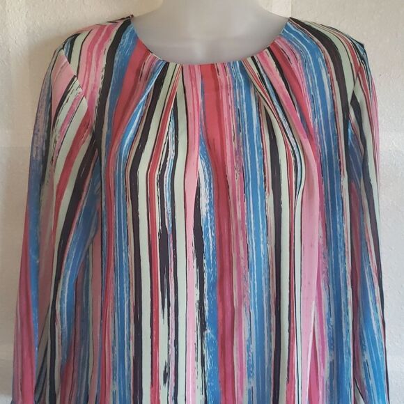 Isaac Mizrahi Kamilian Striped Top - Picture 2 of 5